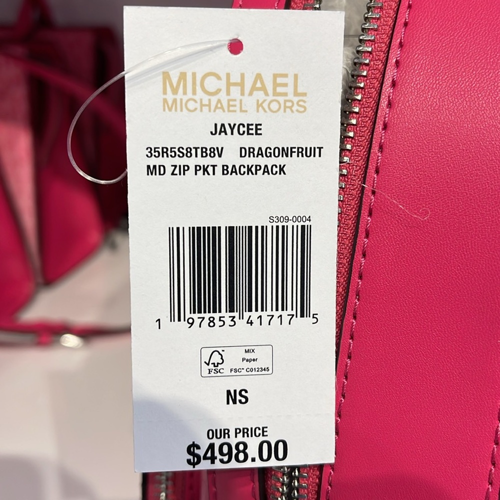 Michael Kors Jaycee Medium Ombré Signature Logo Backpack
Dragonfruit
NWT - Picture 9 of 13